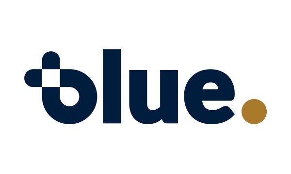 blue logo carré