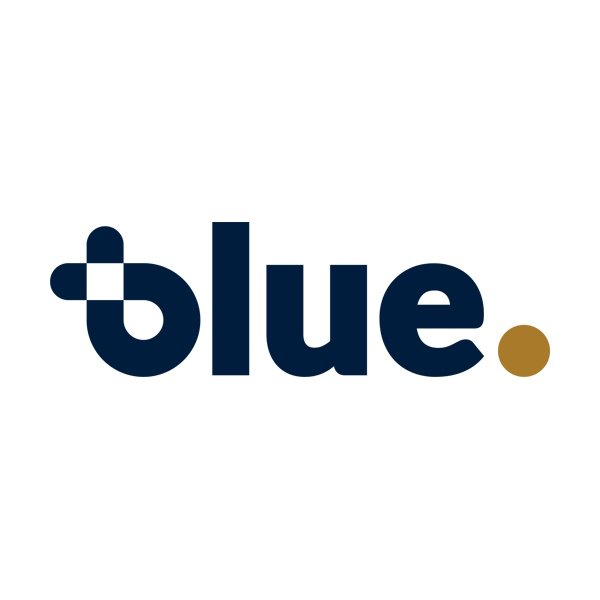 blue logo carré